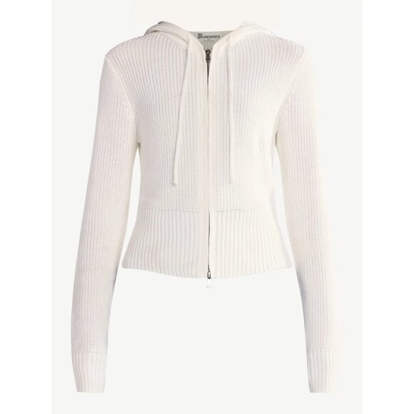 No Boundaries Sweaters - No Boundaries Women's Two Way Zip Up Hoodie Sweater, Lightweight, Size XS(0-2)